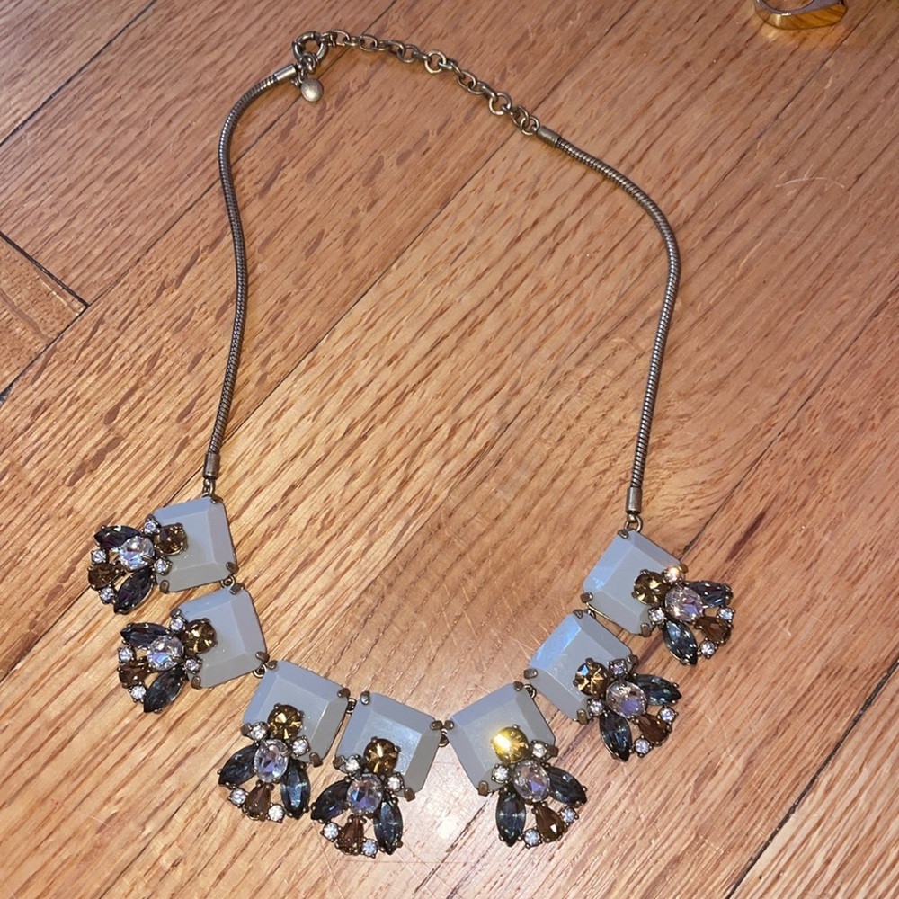 Jcrew diamond statement necklace